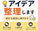 アイデアや企画の壁打ち相談に乗ります イベント主催経験を活かして整理します イメージ1