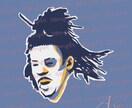 あなたの推しをカッコいいロゴ風に描きます SNSのアイコンやデジタルギフトに！ イメージ8
