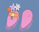 ポップなイラストをかきます ちょっとヘンテコでカラフルなイラストを描くのが好きです。 イメージ2