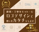 プロが想いをカタチにするロゴをお作りいたします 見た人の心に残る、オリジナルのロゴデザインをお作りします！ イメージ1