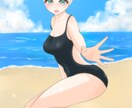 量産水着イラスト描きます 3種類の水着からお選びいただけます！ イメージ2