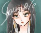ばっちりメイクの女の子のアイコン描きます SNS用スクエアアイコン。髪型メイク指定OK！ イメージ2