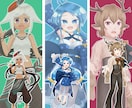 IRIAM配信用立ち絵、キャラデザから制作します リテイク無制限で理想の姿で受肉！ イメージ2