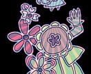デフォルメイラストを作成します シンプルなダーク/メルヘンなイラストをお求めの方へ イメージ3