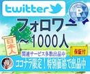 Twitterフォロワー最大1000人増やします 【完全日本人】アクティブユーザーのフォロワー増加拡散 イメージ1