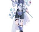 歌ってみたなどにおすすめ！魅力的な立ち絵描きます 個性や魅力を引き立たせる全身のキャライラスト描きます。 イメージ3