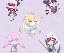 可愛いミニキャラ描かせていただきます アイコンやグッズ、貴方のocのデフォルメ化も対応可！！ イメージ4