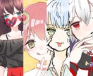 アイコンなどイラスト描きます ミニキャラ、等身、色々どうぞ！1000〜 イメージ2