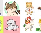 シンプルでかわいい動物、ペットのイラスト描きます SNSやブログアイコンに使える 表情差分も承ります イメージ2