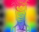 希望の虹色デザイン描きます レインボーライトライト、魅了します イメージ4