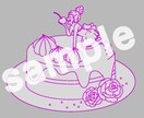 塗り絵用かわいい線画イラスト描きます 塗りの練習などにお使い頂けます イメージ2