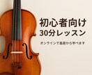 初心者向けオンラインヴァイオリンレッスンします 初めてでも大丈夫、そんなあなたのためのやさしい30分レッスン イメージ1