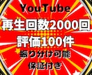 YouTube再生回数と評価が増えるまで宣伝します ⭐️再生回数+2000回と評価+100件➡1,500円⭐️ イメージ1