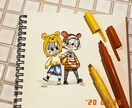 個人、商用可！可愛い似顔絵アイコンかきます あなたそっくり可愛いのミニキャラクター！ イメージ3