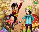 漫画風のウェルカムボード描きます 好きな漫画・アニメの絵柄であなたの似顔絵を描きます！ イメージ4