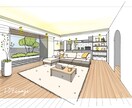 1級建築士がiPadでLDKのパースを作成します !新築祝いにも|ラフ案修正無制限★ イメージ1