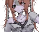 病み可愛い一枚絵作成します 中毒性のあるキラキラしているのにどこか病みがあるイラスト イメージ3