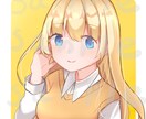 オリジナルアイコン販売します 金髪青目少女のアイコン★色変更可能★ イメージ1