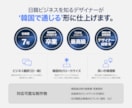 日韓ビジネス資料を翻訳＋デザインします 日本語→韓国語翻訳 + 韓国向けビジネスデザイン イメージ3