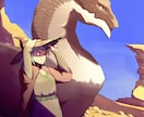 商用利用OK！差分ありの立ち絵描きます 人からモンスターまで幅広く立ち絵（差分あり）を制作致します。 イメージ1