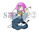 七頭身キャラを描きます あなたの描きかけの絵も私流に仕上げます！ イメージ2