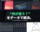 音のお悩み、原因をグラフ・数値で診断します 多種多様な分析手法で、MIX・歌ってみた・音作りまで徹底解剖 イメージ2