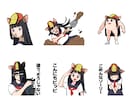 1点3000円～ LINE・配信用スタンプ描きます ゆるふわ、アニメ風など、タッチをお選びいただけます イメージ7