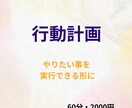 あなたの次の一歩を具体的な行動計画にします 60分で頭の中を整理、実行できるレベルにまで落とし込みます イメージ1