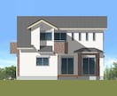 屋根外壁塗装の3Dパース•立面図作成します 外壁塗装業社様必見！パース作成、建築数量算出！6点セット イメージ2