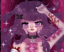 個性的で可愛い厚塗りの女の子のアイコン描きます 個性的な絵柄で可愛いを作ります！是非ご相談ください！ イメージ3