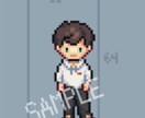 ドットで立ち絵イラスト（小）作成します 懐かしさのあるドット絵アイコン，いかがですか． イメージ4