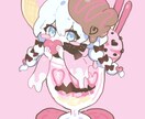ぷにぷに♡かわいいミニキャラ制作いたします まるっこいミニキャラ制作お任せください！ イメージ2