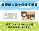 即レス　看護師×母子保健支援員が悩みをお聴きします 子育て・ひとり親の子育て・子どもの生活の悩みに対応します。 イメージ1