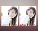 人物写真を綺麗に、可愛く修正レタッチ加工いたします 自然な加工からコスプレ用の強めの加工まで幅広く対応いたします イメージ2