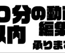 字幕編集承ります １０分以内の動画編集承ります！！ イメージ1