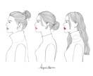 プレゼントにぴったり！おしゃれな線画似顔絵描きます 女性ファッション誌掲載などで活躍中のイラストレーターが制作 イメージ5