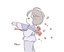 ふんわりゆるかわいいイラストをお描きします SNSアイコン、プレゼントや記念日にもどうぞ ♪ イメージ7