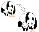 手書き画像やロゴを丁寧にトレースします 画像がそのまま使えるデータに！現役デザイナーが丁寧にトレース イメージ2