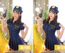 人物写真を綺麗に・可愛く修正レタッチいたします スリム体形にしたい、肌を露出させたい！風俗レタッチ OK! イメージ1
