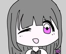 かわいい絵を描きます 顔が大きくて体の小さいミニキャラを描きます。 イメージ1