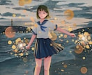 おしゃれで雰囲気のある背景イラスト描きます ヘッダー画像や挿絵、配信背景、書籍の表紙デザインに！ イメージ1