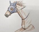 馬の鉛筆モノクロアイコン描きます 写真から制作｜繊細な鉛筆タッチ・モノクロ＋差し色対応 イメージ6