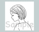 線画イラストでおしゃれな似顔絵アイコンを描きます SNSアイコンはもちろん、ビジネスの場でも◎ イメージ8