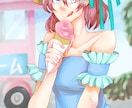 オリキャラ・創作歓迎!一枚絵描きます 個性的な絵柄と個性的なキャラクターが売りです。 イメージ1
