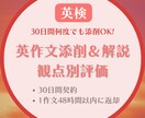 30日間英検英作文を何度も添削します 何度も添削してもらいたい方はこちら！ イメージ1
