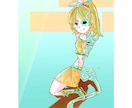 商用利用OK】女性キャラクターのイラスト描きます キャラクターデザインもおまかせ！！背景もつけれます！！ イメージ3