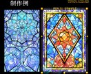 商用利用可能！ステンドグラス風アイコン描きます 唯一無二・神秘的なステンドグラスのイラストを作成します！ イメージ8