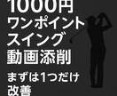 ゴルフスイング動画を添削｜丁寧に解説します まずは1つだけ。今日から変わるスイングへ！ イメージ1