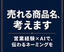 営業経験AI売れる商品名サービス名9案ご提案します 心に刺さる商品名・サービス名を複数案でご提案します イメージ1