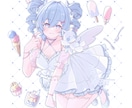 商用利用◎ 動画 SNS 個人用 イラスト描きます きゅんとかわいい 透明感のあるイラストをお届けします イメージ4